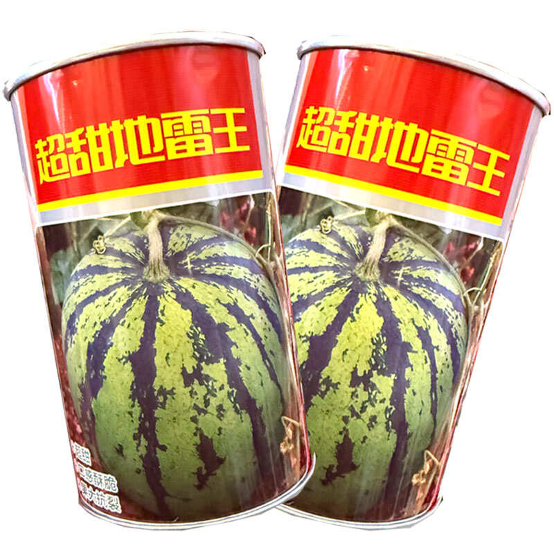 超甜地雷王西瓜种子早熟杂交耐重茬果肉大红汁多口感酥甜