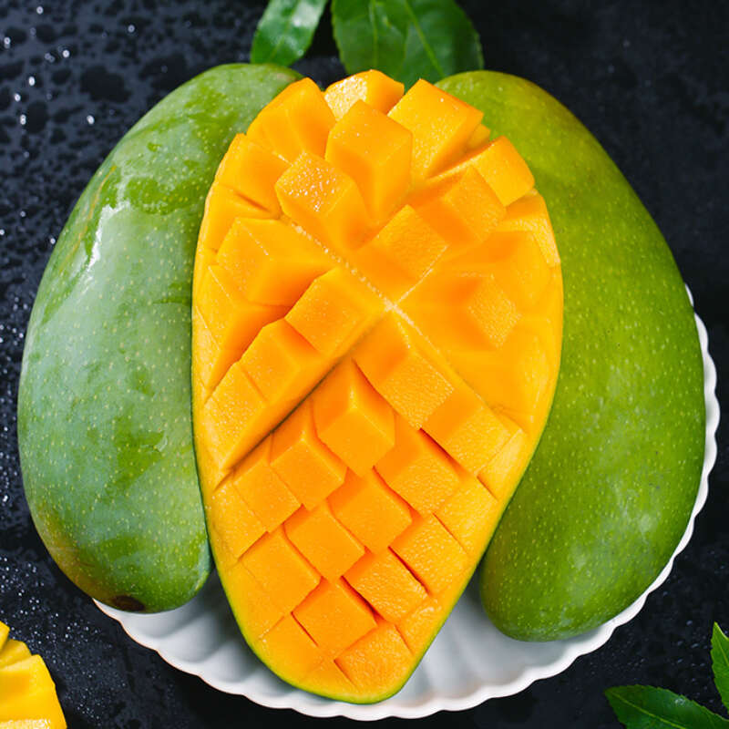 云南大青芒新鲜水果越南青芒果热带应季现摘特产金煌芒青皮大果