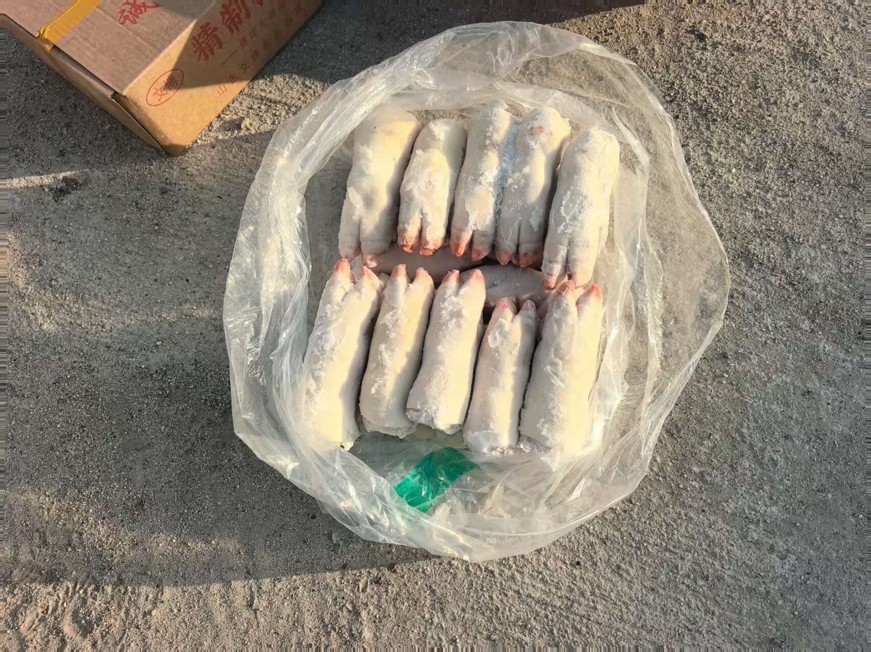 纯干猪手，无注水，大小均匀，人工去毛，毛净度高