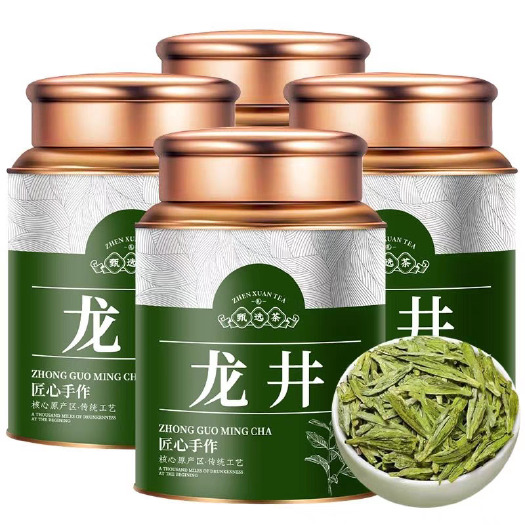 泉州2024龙井绿茶新茶明前头采豆香浓郁浓香型茶叶罐装