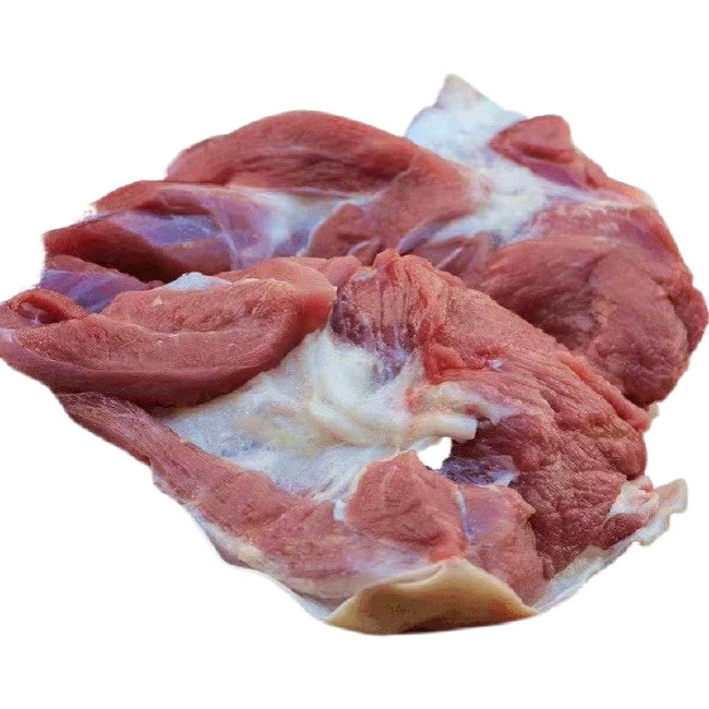 新鲜羊肉 冷冻去骨带皮羊肉 带皮羊腿肉羊背肉 饭店烧烤食用