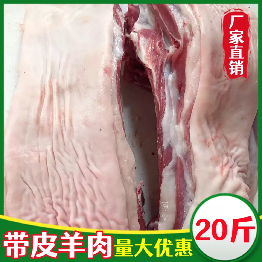 南京新鲜羊肉 冷冻去骨带皮羊肉 带皮羊腿肉羊背肉 饭店烧烤食用