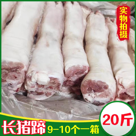 南京生鲜冷冻猪脚 去筋长猪蹄 猪长脚鲜食材 整箱20斤8-10只