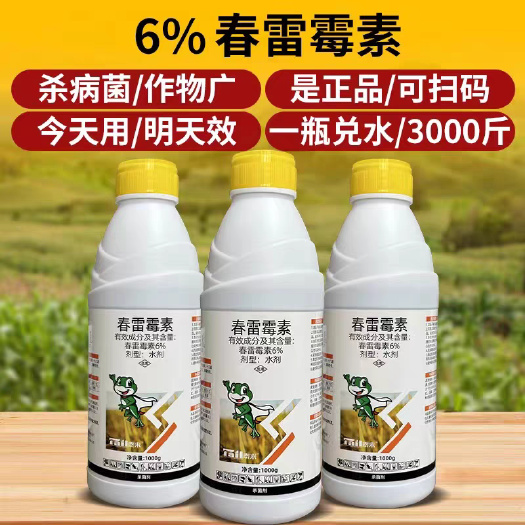 曹县正品 6%春雷毒素春蕾春雷雷霉素杀菌剂溃孔疡病稻瘟病穿农药