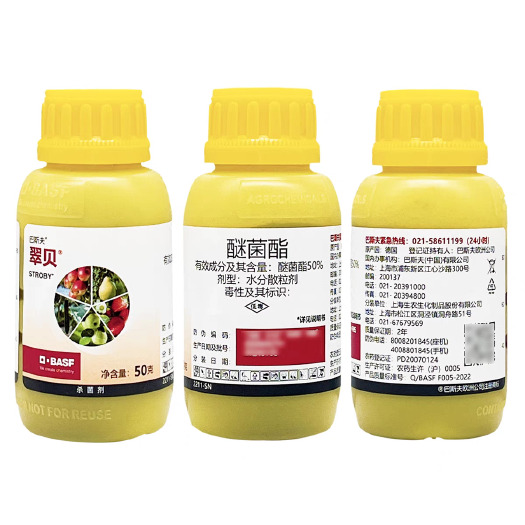南宁巴斯夫翠贝醚菌酯草莓黄瓜白粉病梨树黑星病斑点落叶病农药杀菌剂