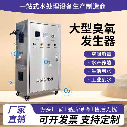 定州市臭氧发生器工业氧气源杀菌水处理桶装水产养殖泳池消毒机空气灭菌