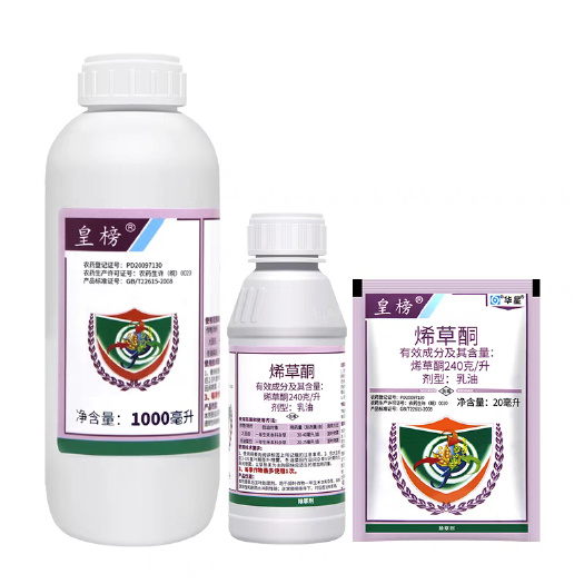 武汉华星皇榜24%烯草酮铜油菜田大豆田一年生禾本科阔叶杂草除草剂
