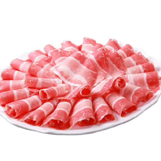 北京内蒙古羔羊原切肉卷500g 火锅羊肉卷羊肉片 四子王旗羊肉