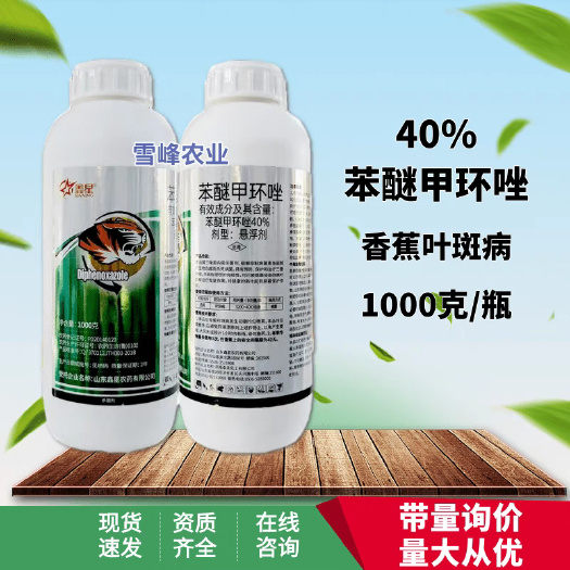 荥阳市整箱批发鑫星农资40%苯醚甲环唑香蕉果蔬叶斑病杀菌剂杀菌广农