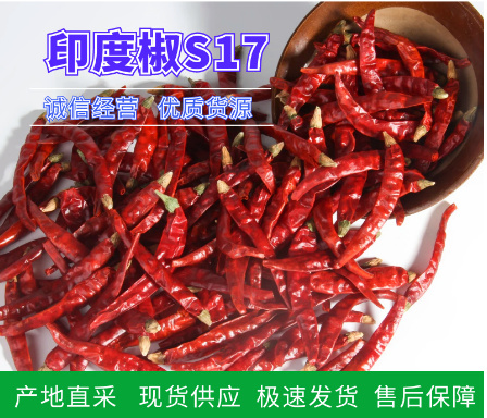钦州工厂直采，印度s17辣椒魔鬼辣椒干辣椒