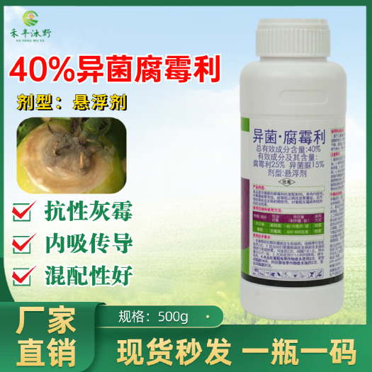 潍坊泰综40%异菌腐霉利葡萄灰霉病霜霉向日葵菌核病农药内吸杀菌剂