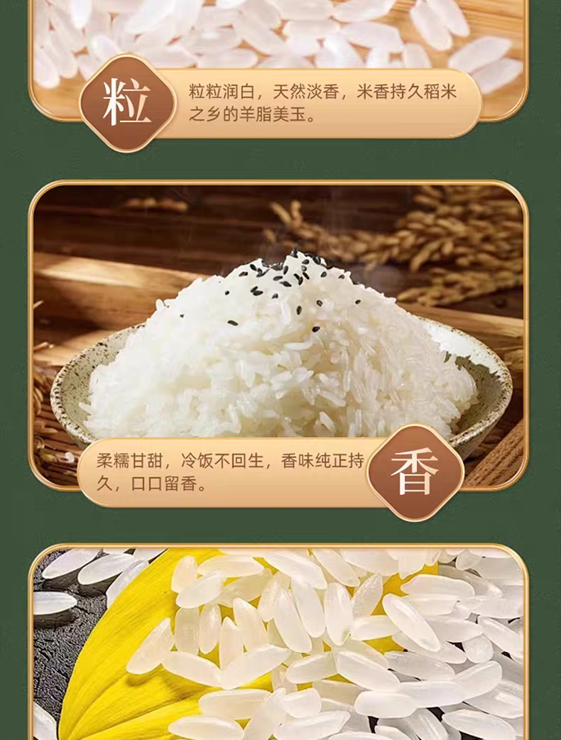 长粒香新鲜大米长粒香大米10斤20斤一袋东北黑龙江晚稻一级批