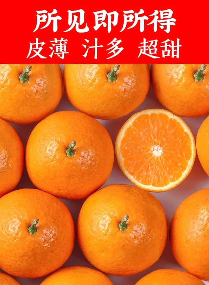 〖现货〗四川爱媛38号果冻橙手剥橙子皮薄多汁柑橘果肉细腻清甜
