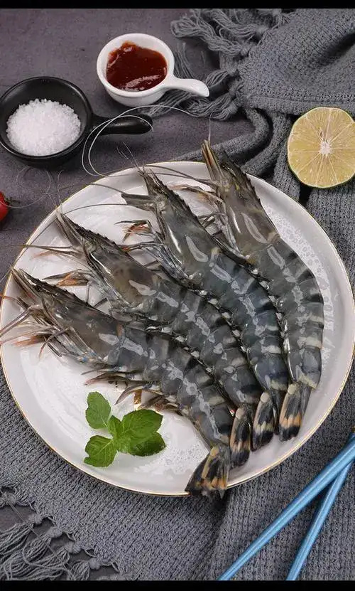 活冻黑虎虾