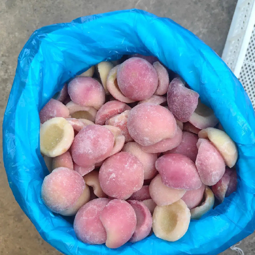 莒南县速冻水蜜桃，带皮生冻，去皮漂烫