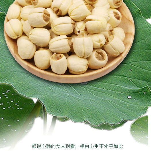 宁都县 江西赣南纯手工农家自产白莲无芯特产莲子王干货去芯散装500g
