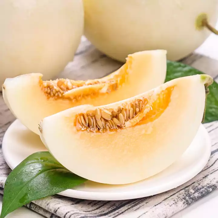 白梨瓜 【现货秒发】新疆冰糖雪梨瓜冰激凌蜜瓜清脆爽口果肉洁白如玉包邮