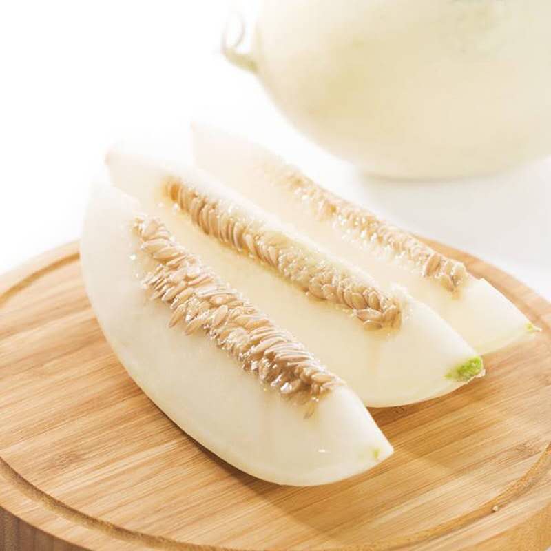 白梨瓜 【现货秒发】新疆冰糖雪梨瓜冰激凌蜜瓜清脆爽口果肉洁白如玉包邮