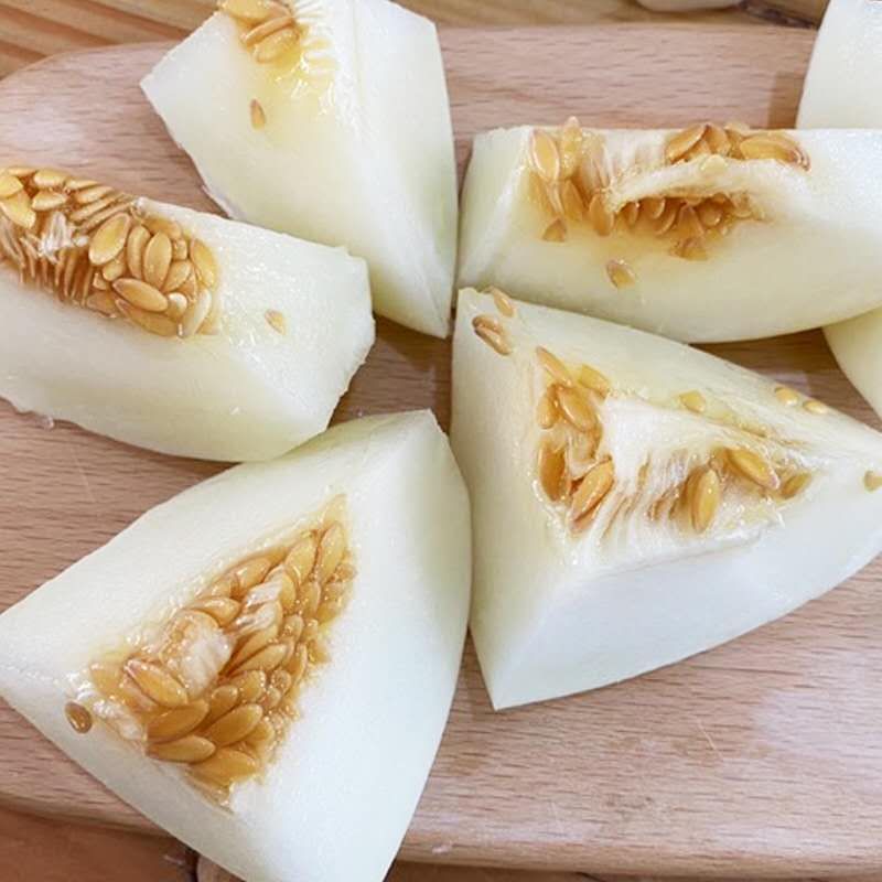 白梨瓜 【现货秒发】新疆冰糖雪梨瓜冰激凌蜜瓜清脆爽口果肉洁白如玉包邮