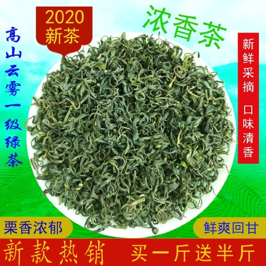 三江县 2020浓香耐泡绿茶广西香茶高山云雾明前春茶散装或礼盒装半