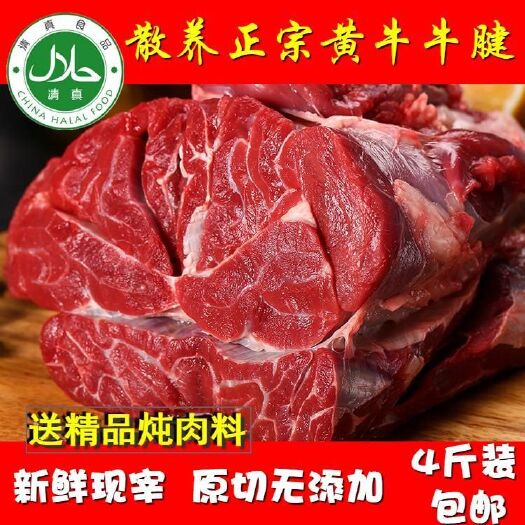 西平县黄牛肉原切黄牛腱子肉牛腩牛腿新鲜速冻牛肉顺丰包邮