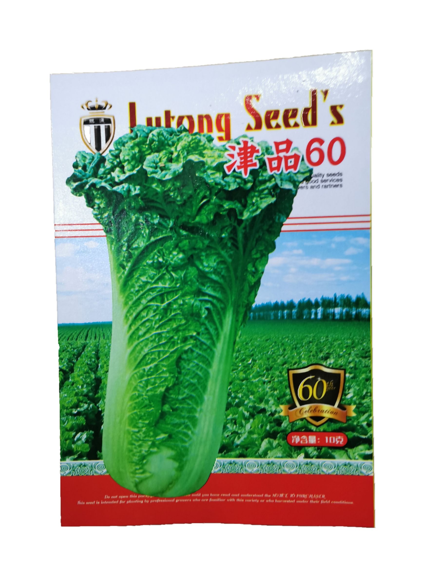 黄心白菜种子  津品60白菜种子10克 农田菜园高产易种不塌