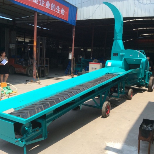 滎陽市鍘草機  華億兄弟大型30噸鍘草揉搓機牛羊秸稈粉草機自動進料