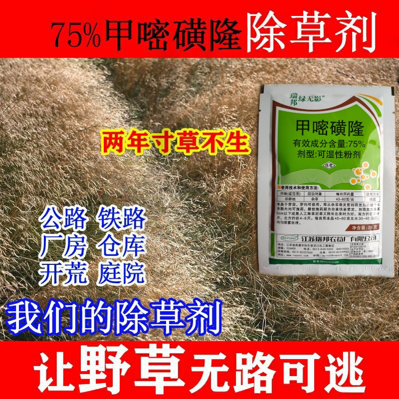 甲嘧磺隆除草神剂 杂草除草甲嘧磺蕯公路铁路专
