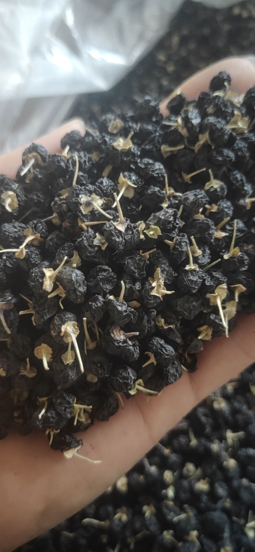 黑枸杞新货青海黑枸杞直销批发零售大中小颗粒下色快含花青素