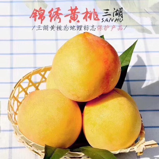 江陵县 湖北正宗三湖锦绣黄桃一件包邮 自家果园直发顺丰包邮