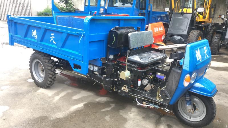  工地用爬坡U型斗三马子 农用机动三轮车 拉土运输用三轮车