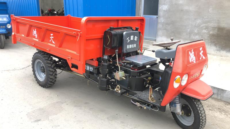  工地用爬坡U型斗三马子 农用机动三轮车 拉土运输用三轮车