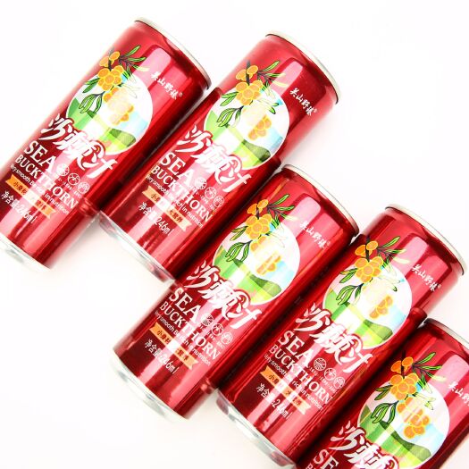 陇县沙棘汁 陕西关山尚品天然，无污染绿色健康饮品  
246ml*8罐