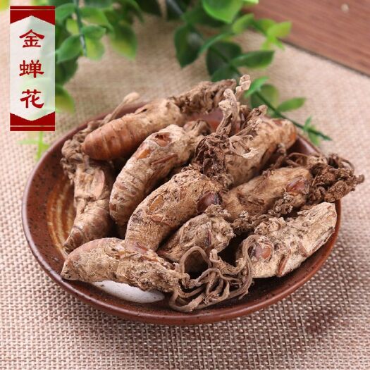 安国市金蝉花知了猴花虫草花粉 冠蝉 婵蝉蛹花蝉菌中药材