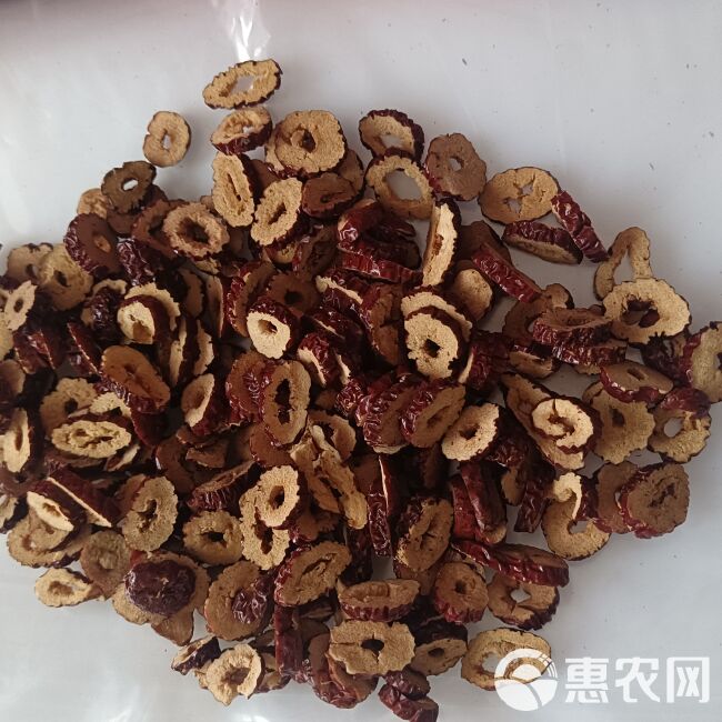 红枣干片干吃枣干片泡水即食去核红枣片