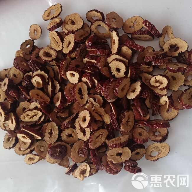 红枣干片干吃枣干片泡水即食去核红枣片