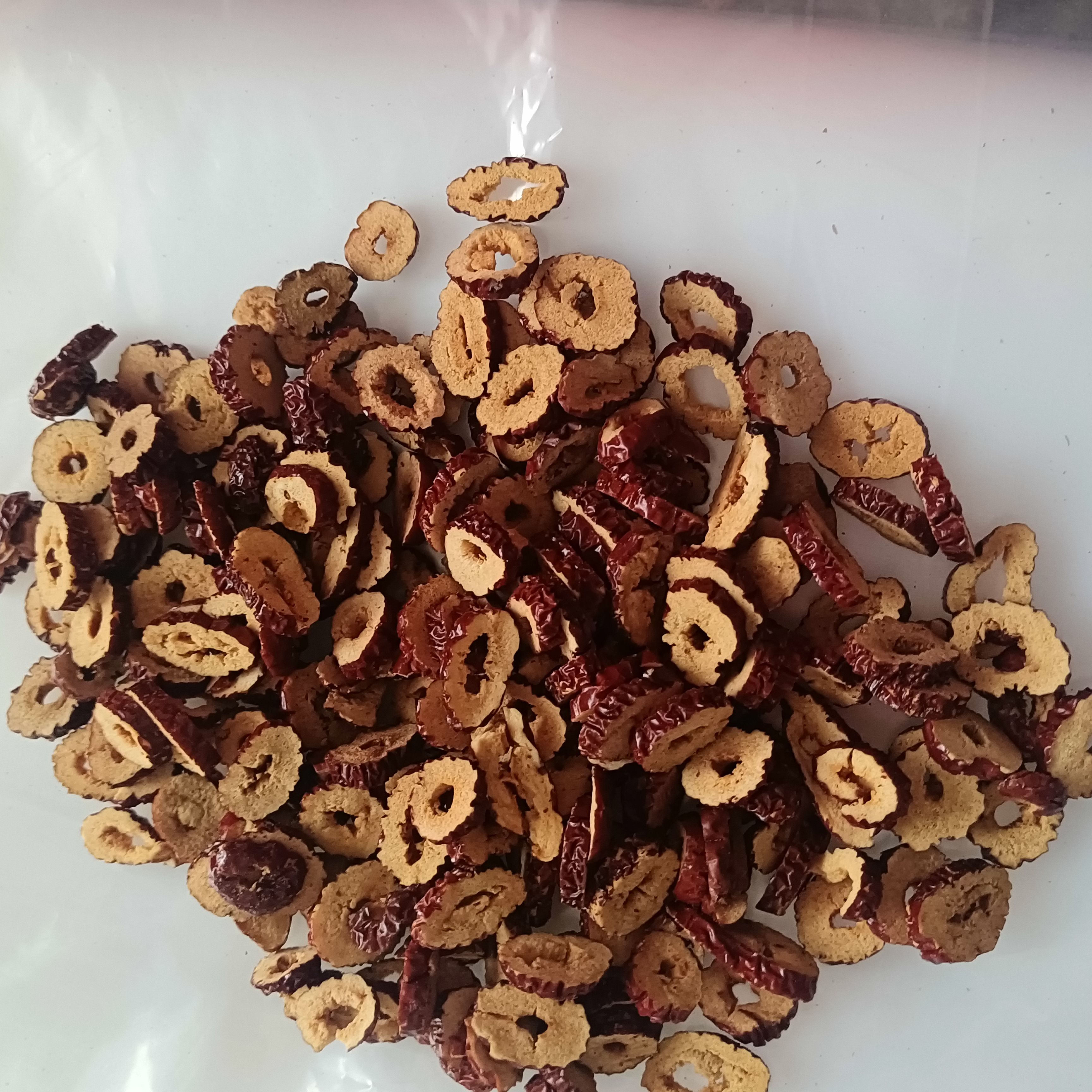 红枣干片干吃枣干片泡水即食去核红枣片