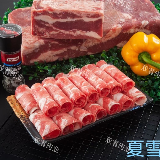 肥牛肉板，十年老厂，夏雪肥牛，水点低，微调理，口感香！