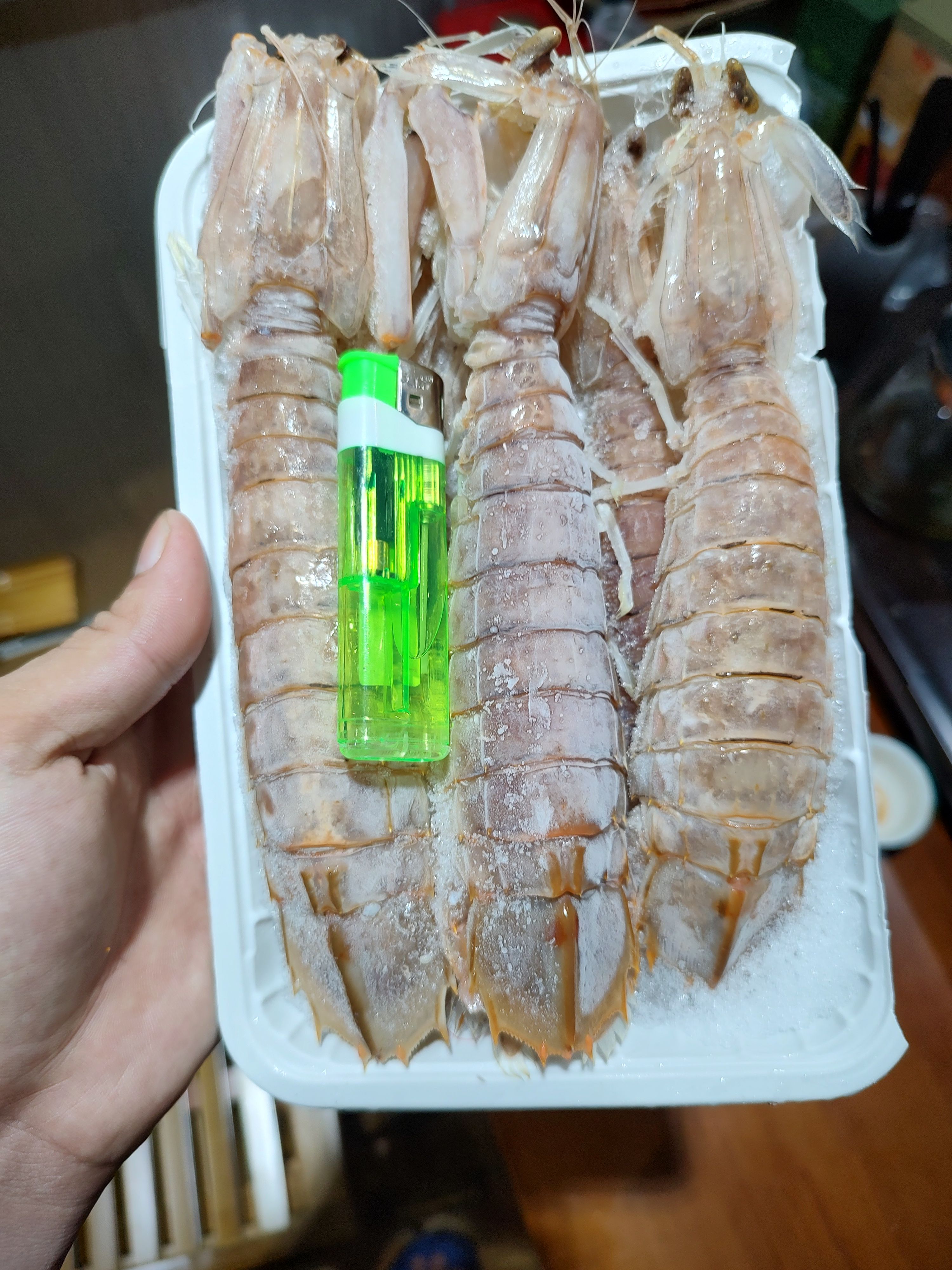 熟冻皮皮虾，解冻加热可食用