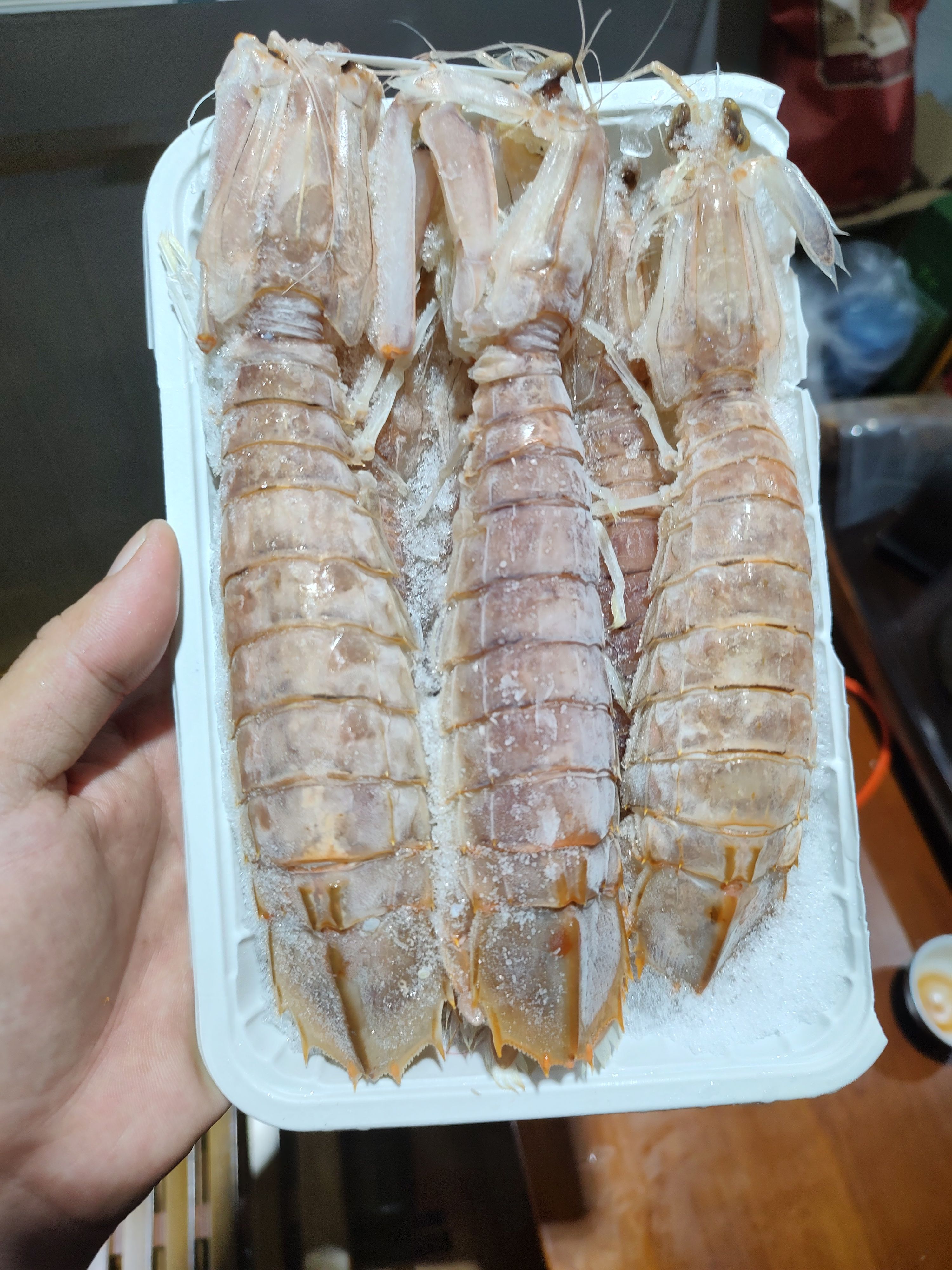熟冻皮皮虾，解冻加热可食用