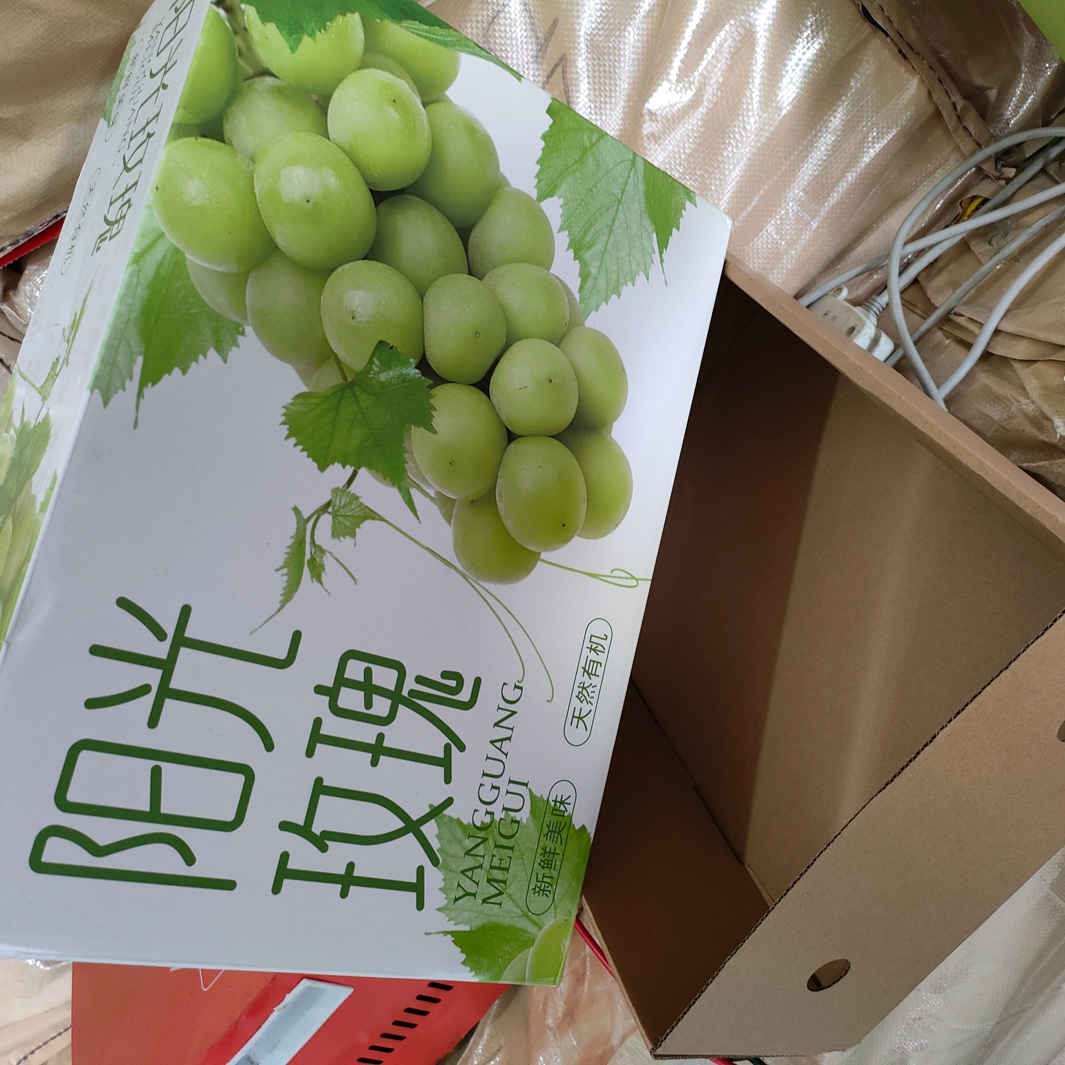 晴王包装盒阳光玫瑰葡萄礼品盒手提袋装现货定做批发