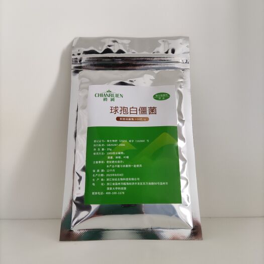 平度市球孢白僵菌50亿活菌原粉农用微生物菌剂地下害虫广谱杀虫病虫害
