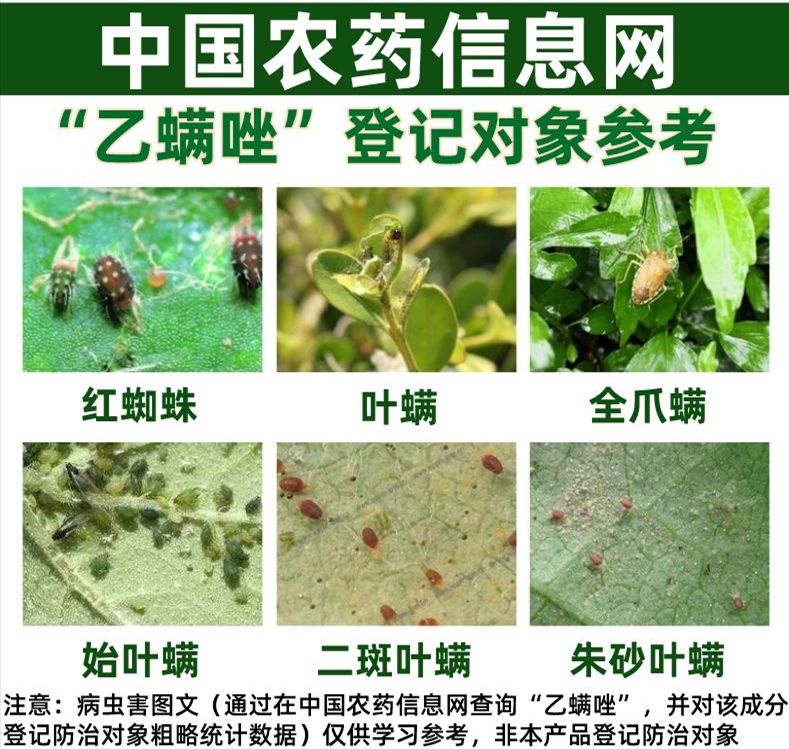 11%乙螨唑果树柑橘树杀红蜘蛛柑橘红蜘蛛专用杀螨剂杀虫剂农药