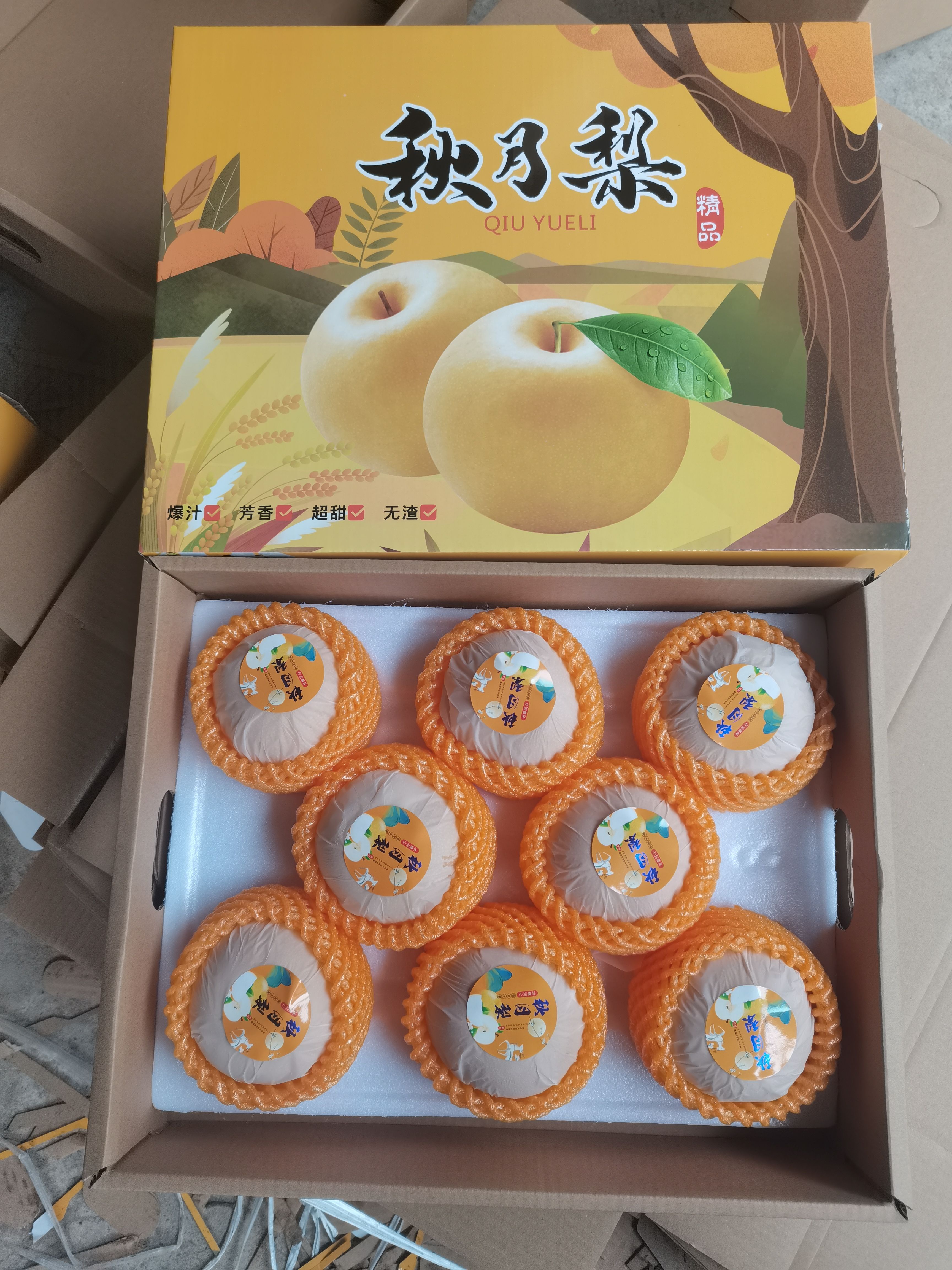 秋月梨 礼盒装 纸箱装 筐装 一手货源 产地直销