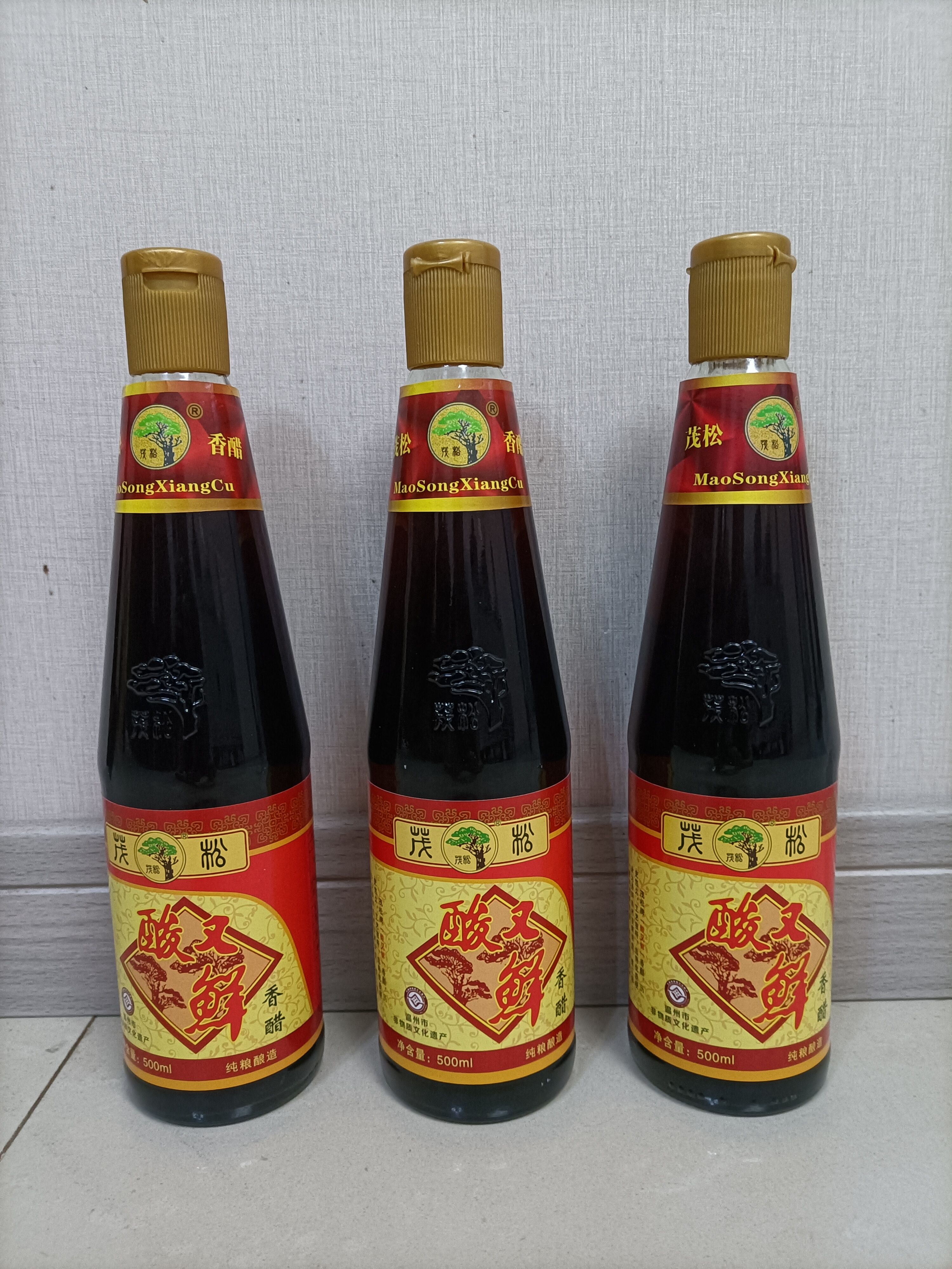 温州平阳茂松酸又鲜纯醋500ml/瓶纯粮酿造酸度5.5度凉拌