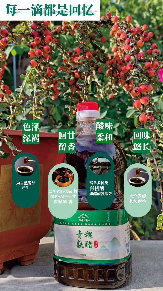 古法手工青稞麸醋农家自酿