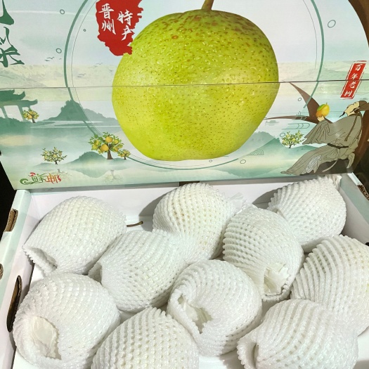 晋州市超大雪花梨单个1斤以上雪梨百年老树礼盒装