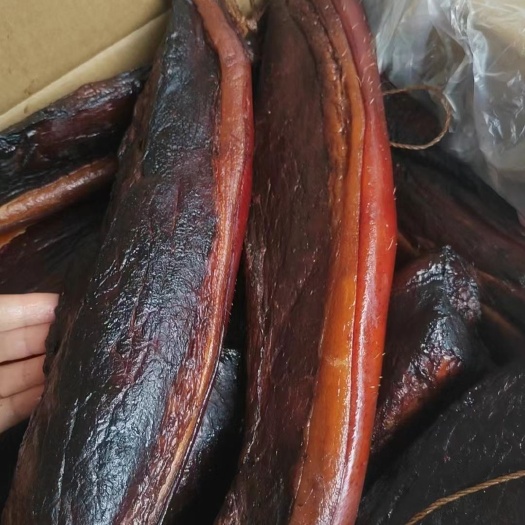 成都烟熏青猪黄二刀黑二刀腊肉散装长年有货供应一件50斤