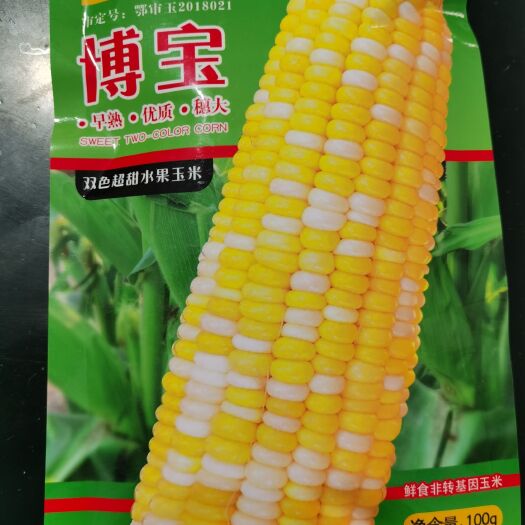甜玉米种子  博宝 双色水果玉米 鄂审玉2018021