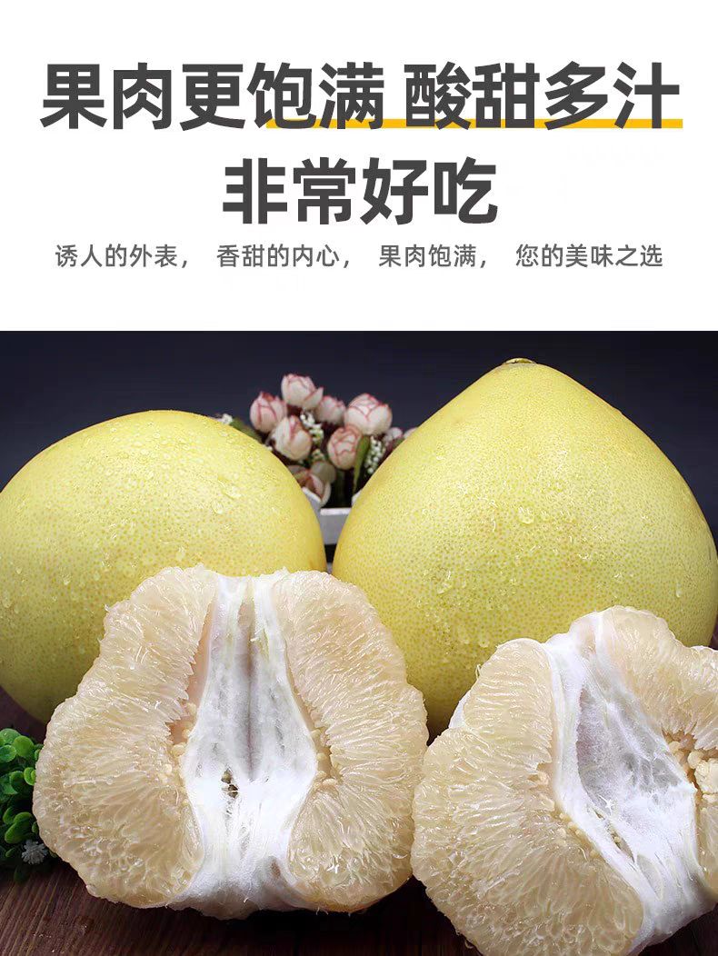 贡水白柚 错季节白柚 汁水饱满